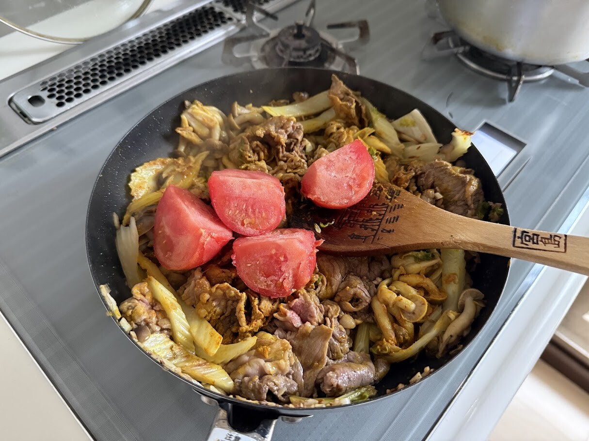 完成したカレー